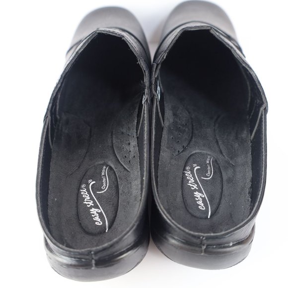 Easy Street Perforated Women Mules Black 10M- 0147 - Picture 8 of 15